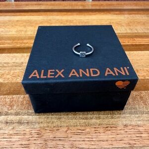 Alex and Ani Sterling Silver ‘&’ Ring